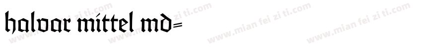 halvar mittel md字体转换
